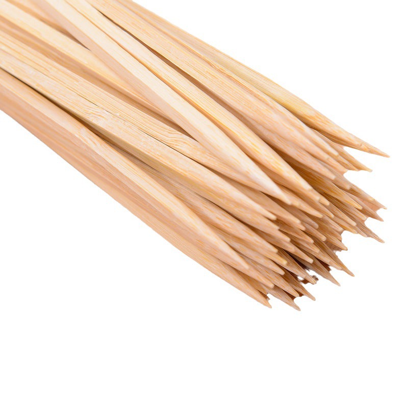 Guandong boiled bamboo stick iron gun string disposable string stick commercial iron gun string bowl chicken barbecue stick with handle bamboo stick