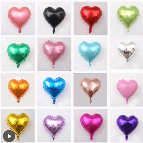18 дюймовый сердечко-образный пятиконечная звезда шар любовь алюминиевая пленка шар свадебная лента декор день рождения