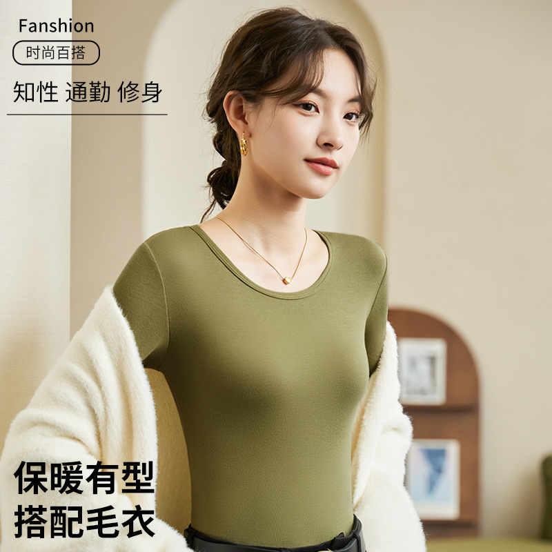 Новая осенняя одежда для женщин, большой размер, длинный рукав, базовая футболка для ношения осенью и зимой