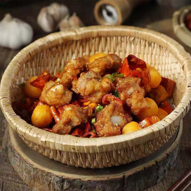 Guanjin Garlic Short Ribs 400g Bagged Pork Ribs Garlic Bone Pickled Commercial Pork Ribs Semi-Finished Vegetable Ingredients