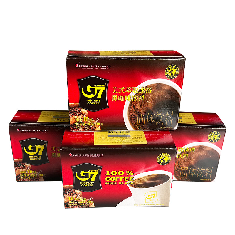 Vietnam G7 coffee G7 pure black coffee powder 30g instant sucrose-free imported