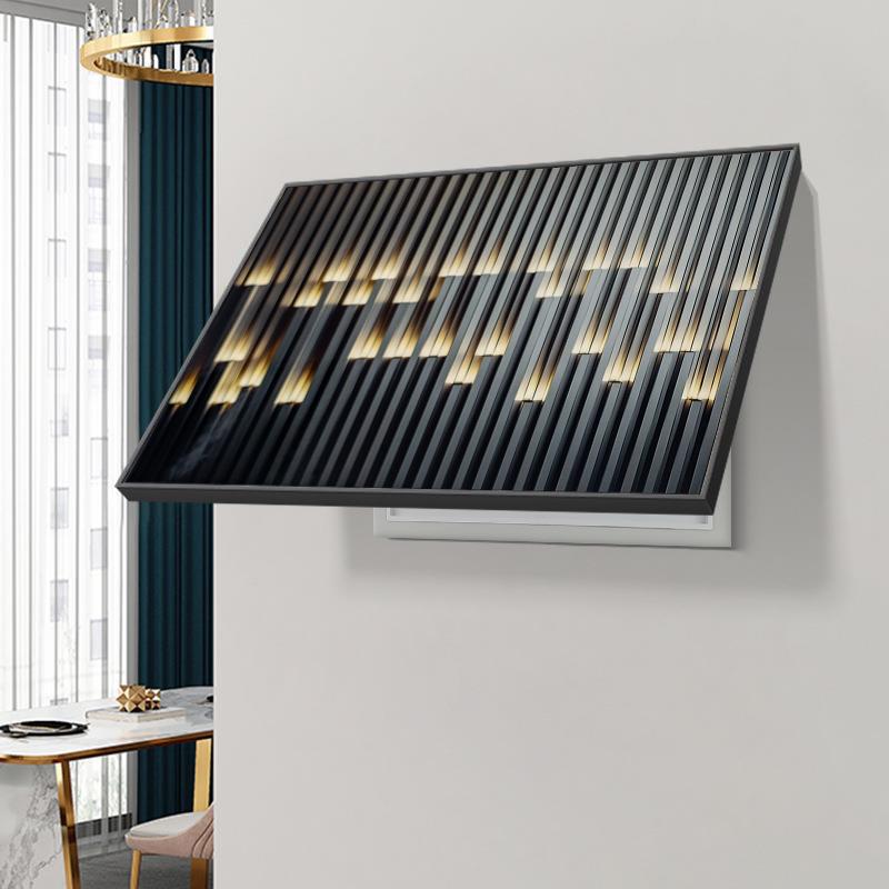 Modern Simple Electric Watch Box Decorative Painting Dining Room Power Switch Cover Hanging Painting Living Room Multimedia Lattice 4060
