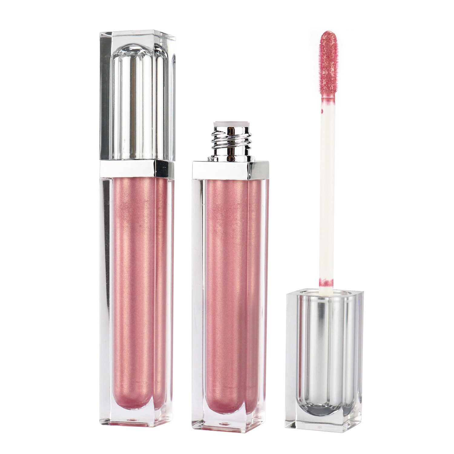 Foreign trade logo-free multi-color matte gloss lip gloss small batch printing logo lip gloss processing Lip Gloss