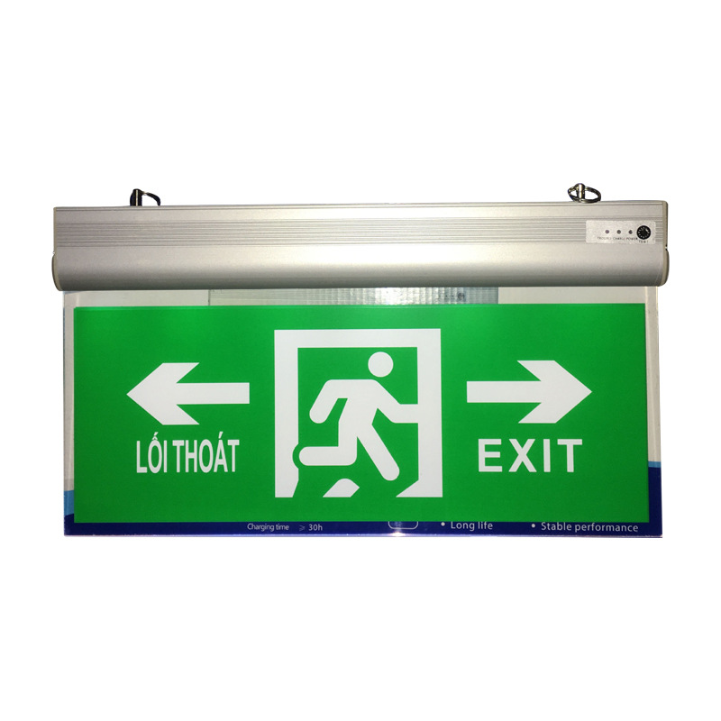 Foreign Trade Fire Emergency Lighting Customized Vietnamese Led Indicator Light Acrylic Exit Logo Tag Emergency