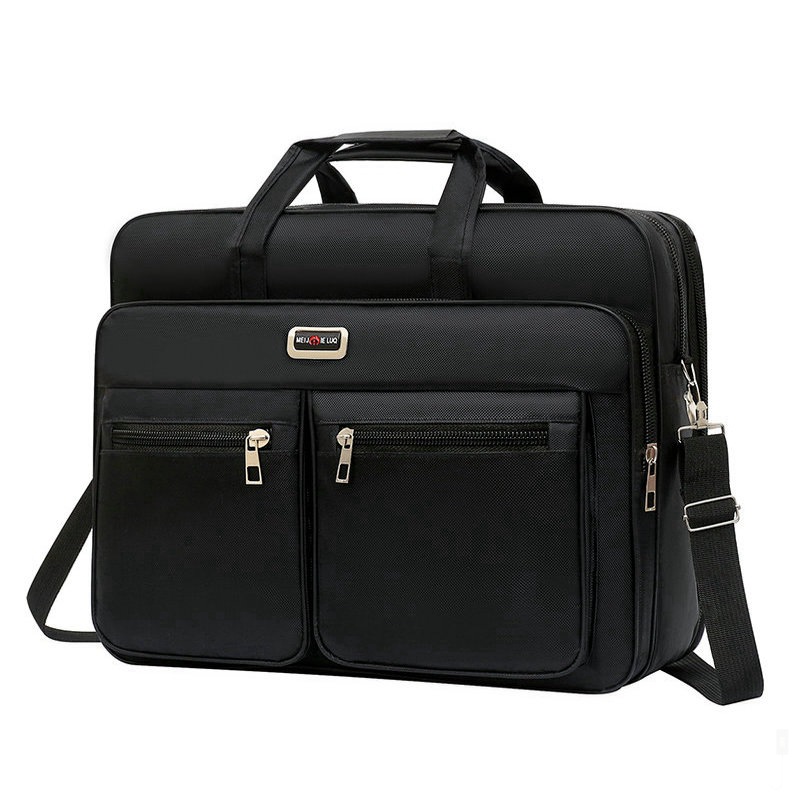 Men's Oversized 20 Inch Shoulder Crossbody Bag New Oxford Cloth Waterproof Wear-Resistant Business Portable Briefcase Travel Bag