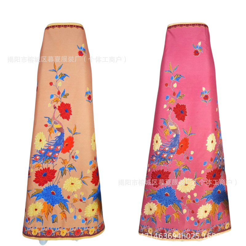 Factory Direct Supply Cross-border Direct Supply Bird Pattern Southeast Asia Sarong Skirt Myanmar Cambodia Cartridge Skirt Longji Thailand