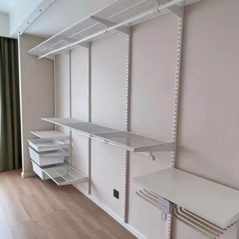 Открытый гардероб для спальни, металлический шкаф без формальдегида, простой