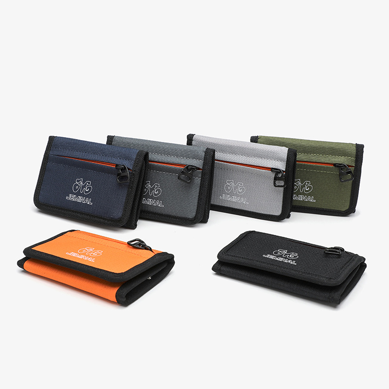 Jamie Road New Canvas Wallet Trendy Men's and Women's Student Wallet Casual Sports Wallet Daily Matching Small Wallet