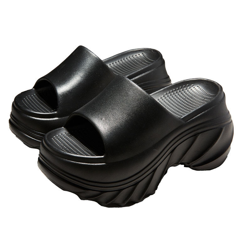 Nanbo Wan 8cm Increased Thick Bottom Slippers Women's Summer Home Indoor Wear-resistant Non-slip Eva Slippers Women