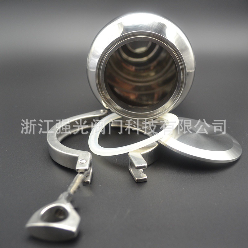 Санитарный резервуар для жидкостей с зажимом, нержавеющая сталь, быстрое крепление с зажимом, 316L