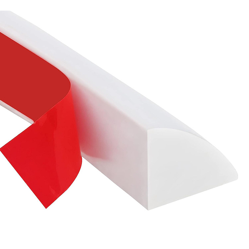 Elastic 1/4 round shaped corner, waterproof self-adhesive bezel for shower kitchen countertop sink