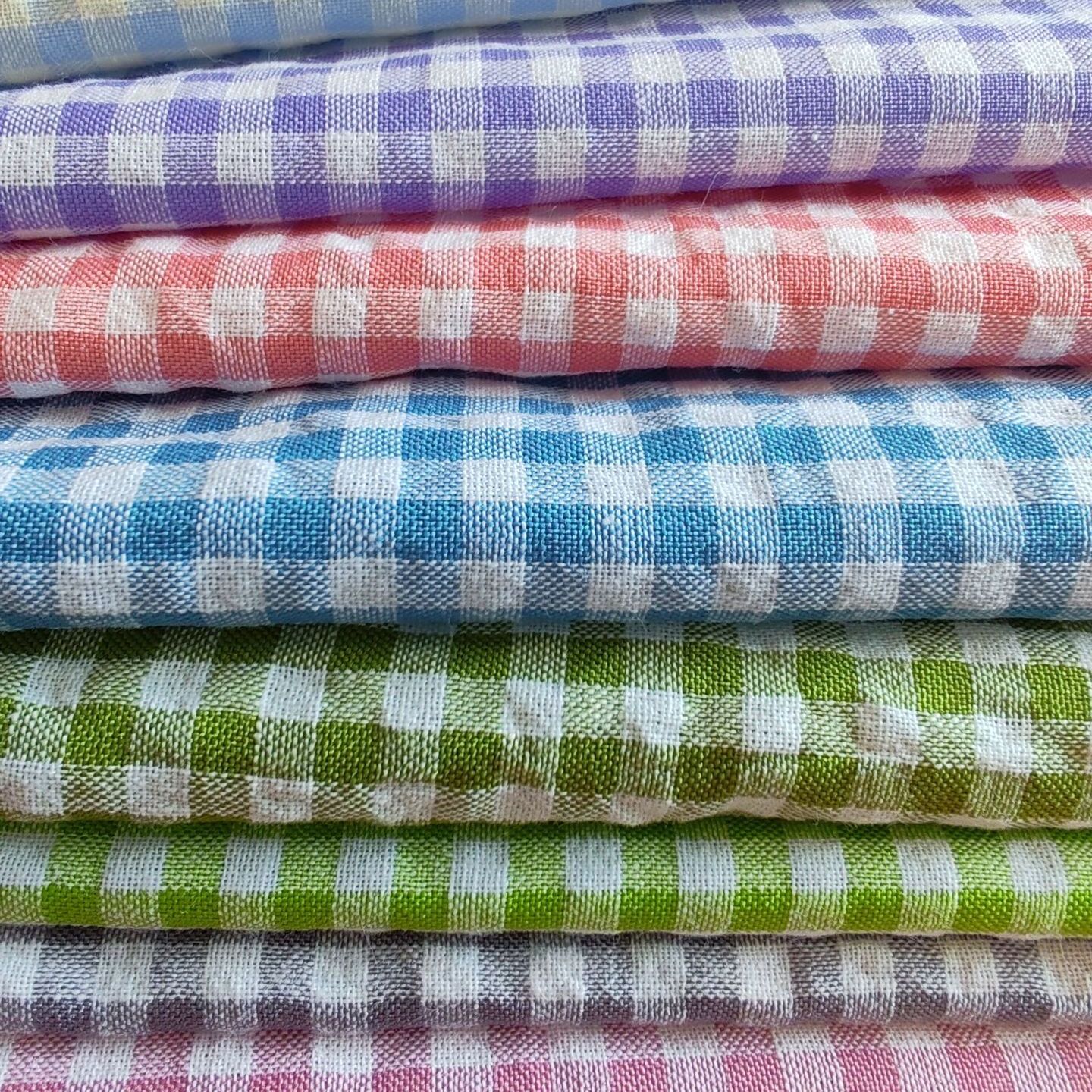 Spot Polyester-Cotton Yarn-Dyed Plaid Cloth Spring and Summer Fashion Women's and Children's Clothing Fabrics