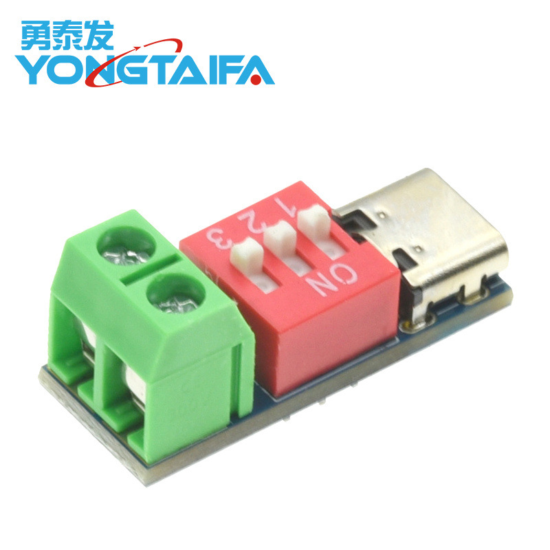 Pdsink Pd Decoy Qc Pd Fast Charging Test Board Adjustable Voltage 5~20V Dial Adjustment