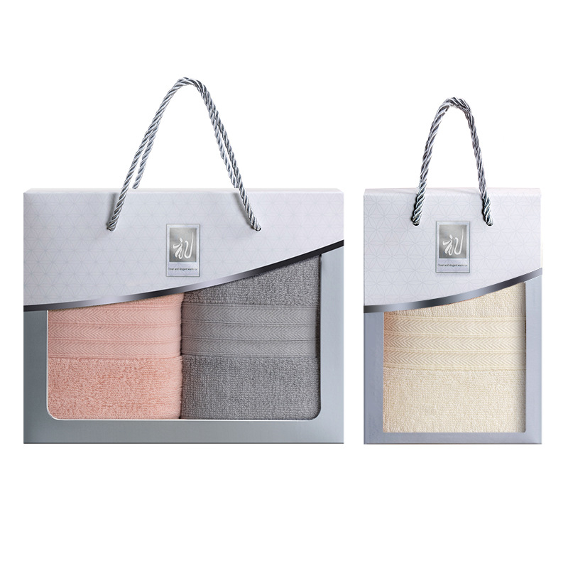 Cotton Towel Gift Box suit Cotton Business Gifts Opening Activities Customized logo Company Practical Accompanying Gift