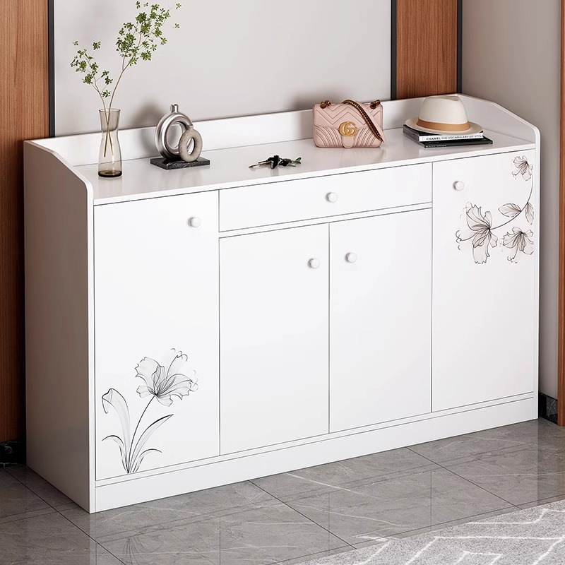 Шкаф для обуви, простой, многоуровневый, имитация массива дерева, ультратонкий