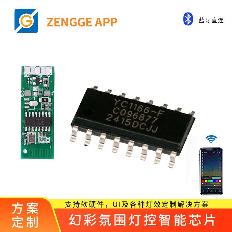 Индивидуальное решение Wifi Bluetooth для волшебной светодиодной ленты с встроенным программным обеспечением диммирования смарт-чипом управление приложением
