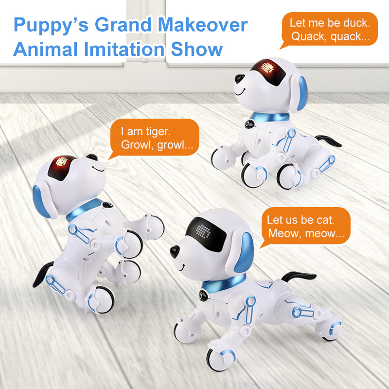 Intelligent robot dog toy programming technology handstand music dancing children remote control electric toy dog children's toy
