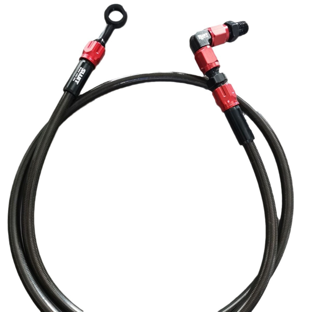 Motorcycle Hose An3 28 90 Degree M10 Hydraulic Brake Line Oil Hose for Motorbike