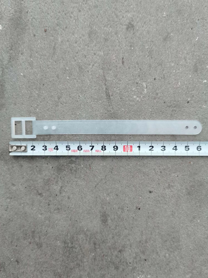 Пластиковый ремешок для бирки на багаж, прозрачный, с креплением для карты, набор