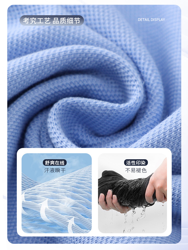 Four-Button Pure Cotton Lapel Polo Shirt Summer Lapel Short-Sleeved T-Shirt Corporate Group Uniform Cultural Shirt Breathable and Sweat-Absorbent