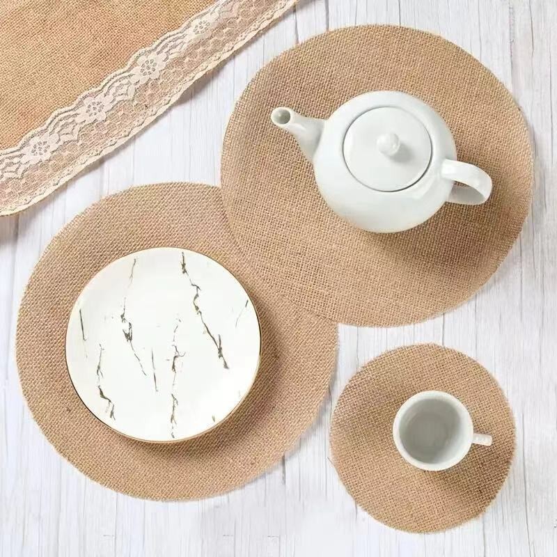 Коврики из джута, для столов, с утеплением, кросс-бордер