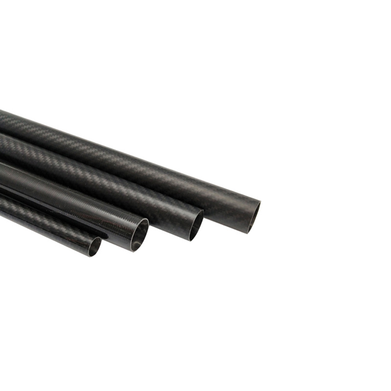 Black Carbon Fiber Tube 3K Twill Round Tube Drone Mechanical Arm Carbon Tube Large Diameter Carbon Fiber Rod Multiple Specifications