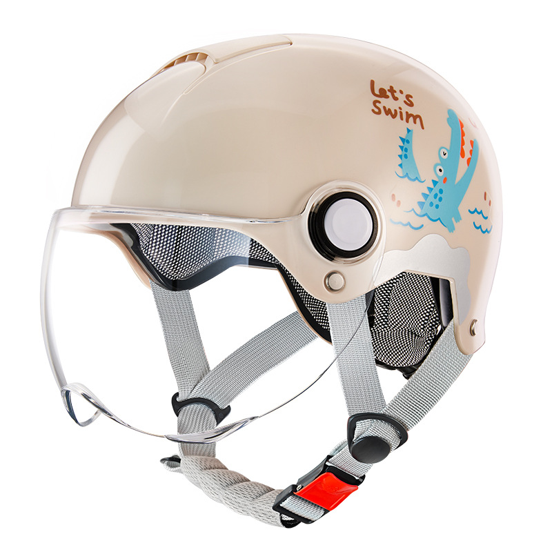 New national standard 3c certification children's helmet four seasons boys and girls children baby electric car motorcycle helmet half helmet