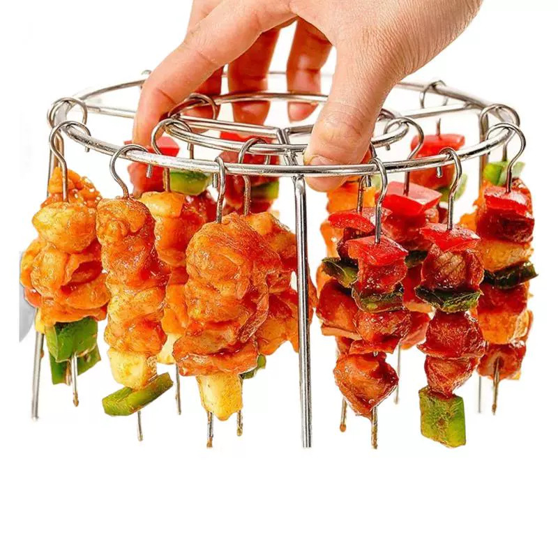 Air Fryer Universal Grill Stainless Steel Grill Pin Grill Sticks Oven Hanging Roast String Vertical Grill Household Special