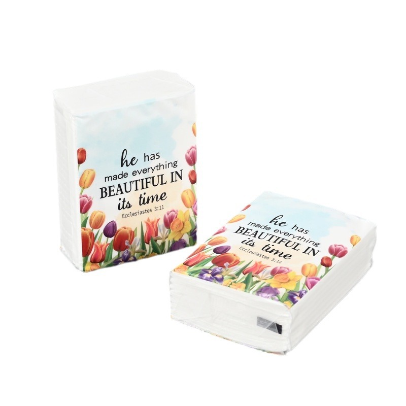 Handkerchief Paper Custom Mini Tissue Restaurant Catering Packet Facial Tissue Original Wood Pulp Handkerchief Paper Custom