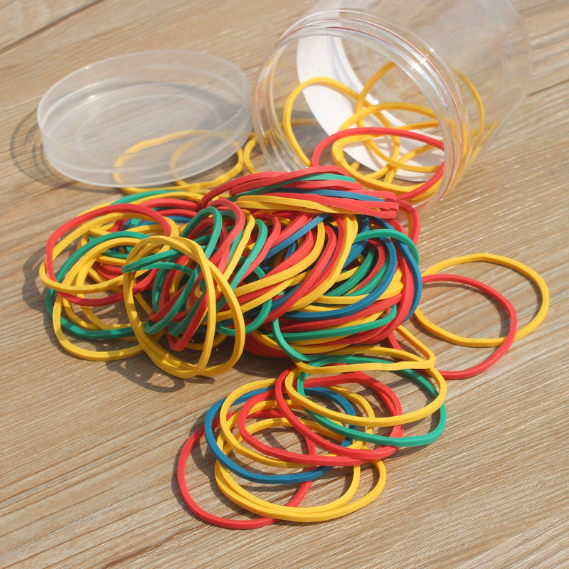 Shanghui barrel rubber band color rubber ring cowhide band diameter 4cm 50g/barrel strong elasticity