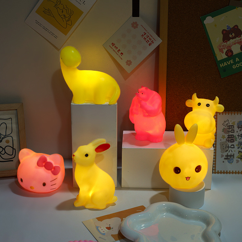 Ins Creative Hot Selling Mixed Night Light Stall Ring Holiday Atmosphere Light Small Gifts for Friends and Girlfriends