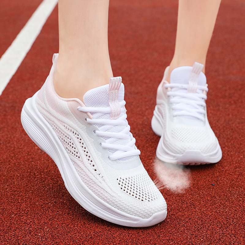 Summer New Women's Shoes Large Mesh Breathable All-match Soft Bottom Casual Shoes Light Running sneaker Mesh Women's Summer