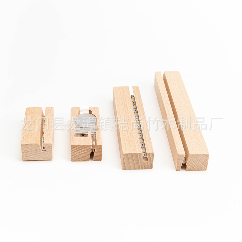 Деревянная светящаяся основа, акриловые украшения для фото, ночник