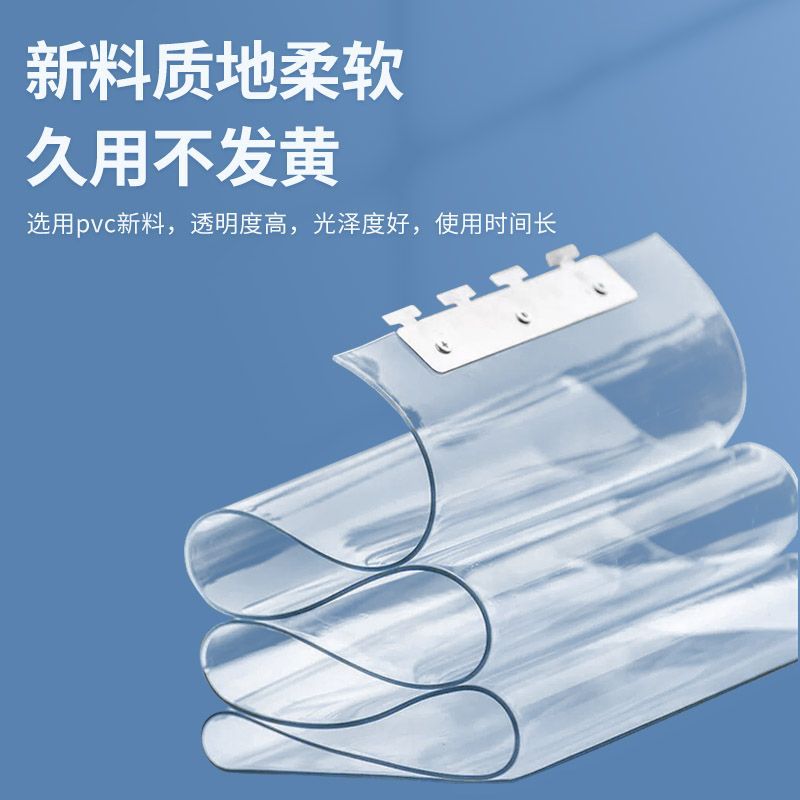 Processing of Transparent Plastic Pvc Door Curtains for All Year Round Windshield Air Conditioning Partition Curtains for Home Outer Doors Shop Commercial Soft Door Curtains