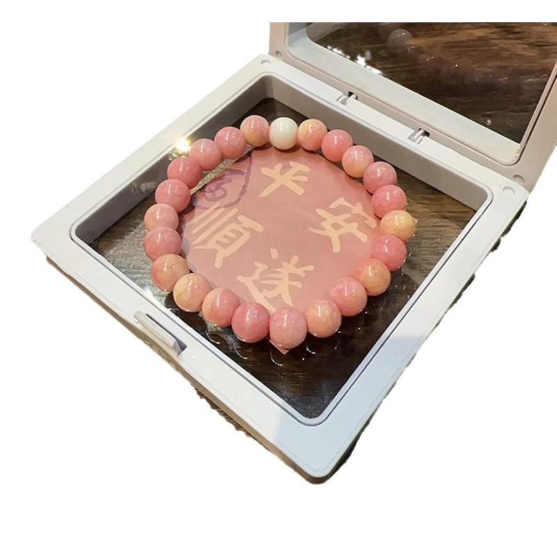 New Chinese Jingdezhen Ceramic Bracelet Glaze Beaded Bracelet Gift Box Ethnic Scenic Spot Hot Selling Bracelet Wholesale