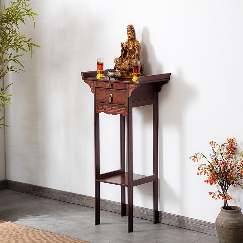 Offering Table Buddhist Table Incense Table Home Living Room Chinese-style Offering Table God Table Tribute Table Bodhisattva God of Wealth Buddha