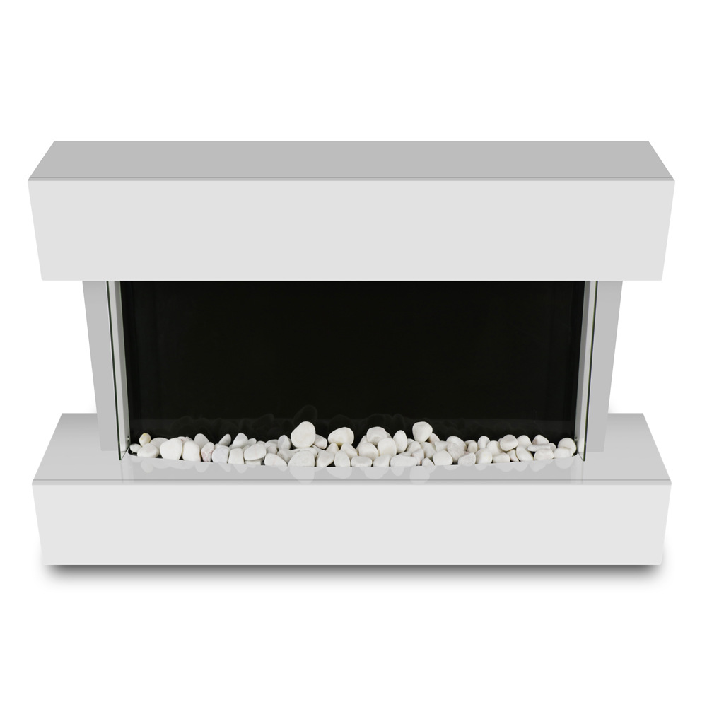 Cross-Border Electric Fireplace Simulated Flame Fast Heating Energy-Saving Household Heater Wood Stone Crystal Decorative Fireplace