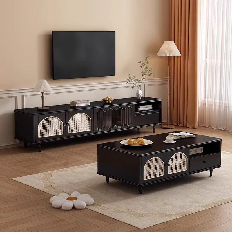 TV Background Wall New Living Room Home TV Cabinet Full Wall Bookcase Modern Storage Locker