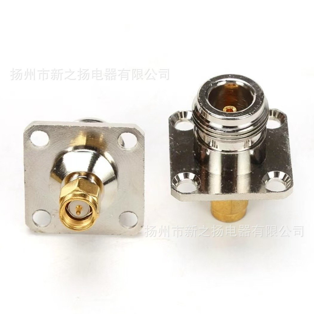 Factory Direct Supply of All-Copper Nickel-Plated N-Sma-Kjf with 25X25 Flange N Female to Sma Male with Large Quantity Discount