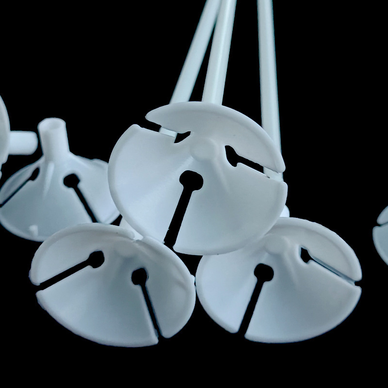 33cm White Balloon Rod Latex Balloon Tow Rod Balloon Fixed Hand Tow Rod Balloon Transparent Rod