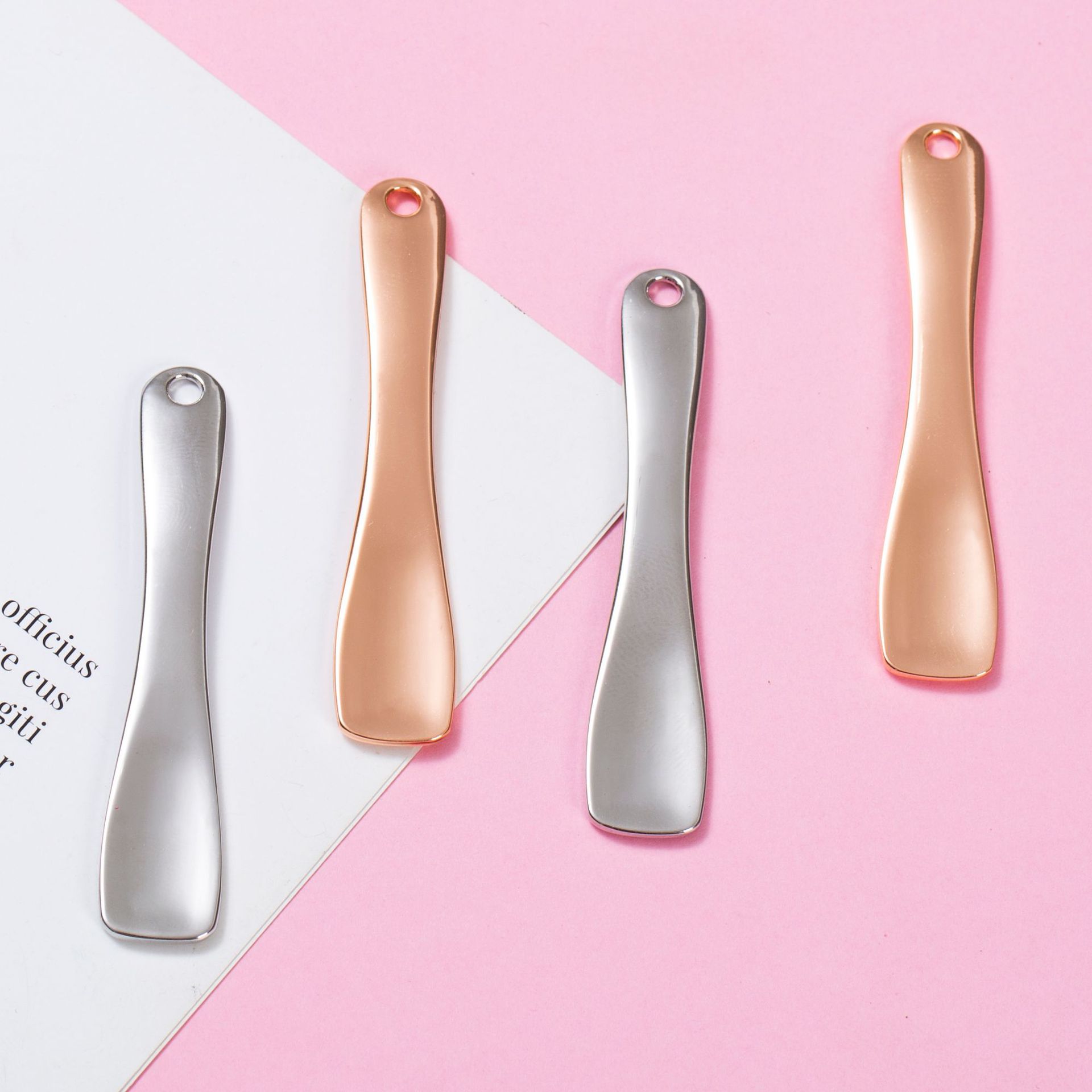 Metal Beauty Tools Eye Cream Spoon Face Cream Spoon Sub-packing Spoon Eye Cream Introduction Instrument Massage Spoon Makeup Small Scraper Spatula