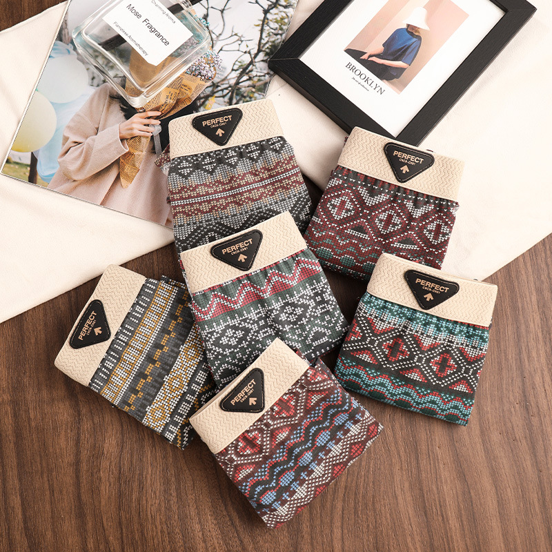 Chinese Retro Underwear Women's Cotton New Antibacterial Crotch Girls' Boxer Briefs Ethnic Style Breathable Mid-Waist Shorts