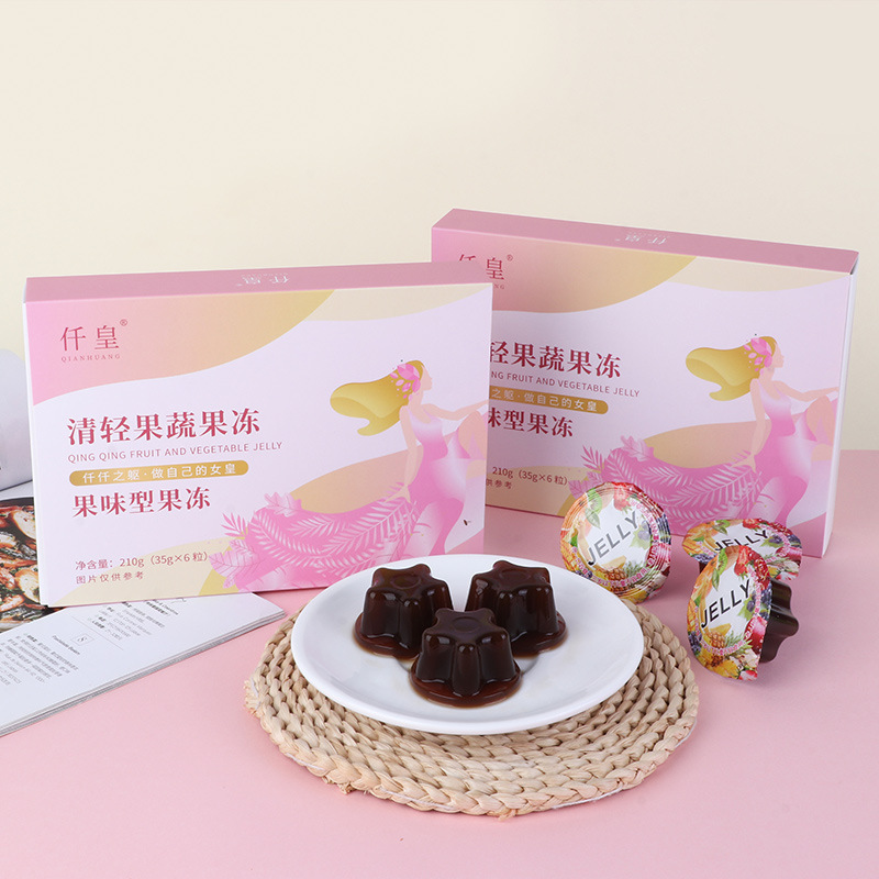 Prebiotic Fruit and Vegetable Enzyme Pudding Jelly White Kidney Bean Excretion Promotion Filial Factor Jelly Oem Custom Processing Enhanced Version