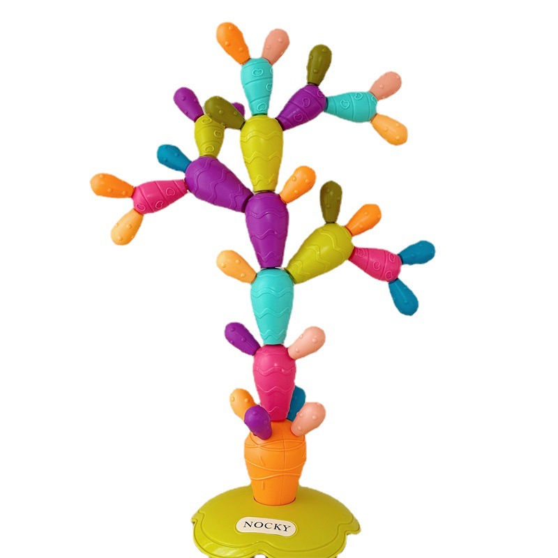 Nachy variety magnetic cactus building blocks Montessori Early Education puzzle DIY balance training magnetic stick toy
