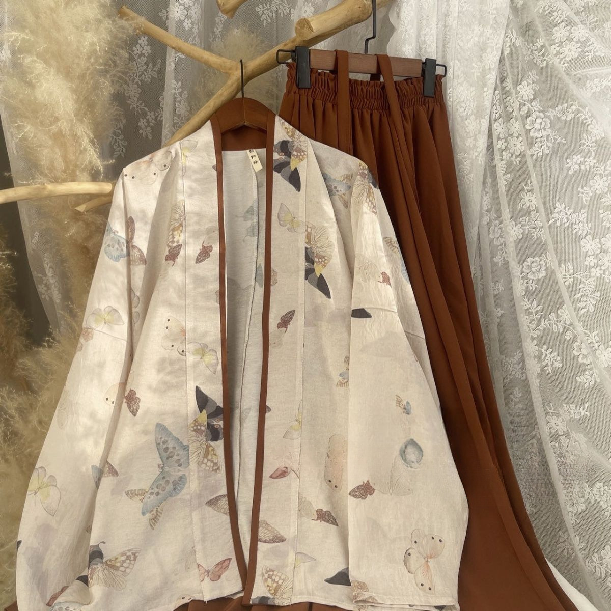 New Chinese-Style Song Dynasty Hanfu Summer New Airplane Sleeve Daily Versatile Thin Retro Style National Trend Super Fairy Texture