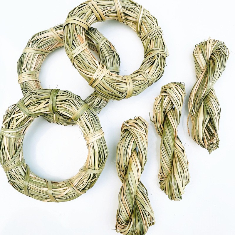 Игрушка из травы для кроликов, ручная работа, игрушка для хомяков, мелких домашних животных, жевательные травяные продукты