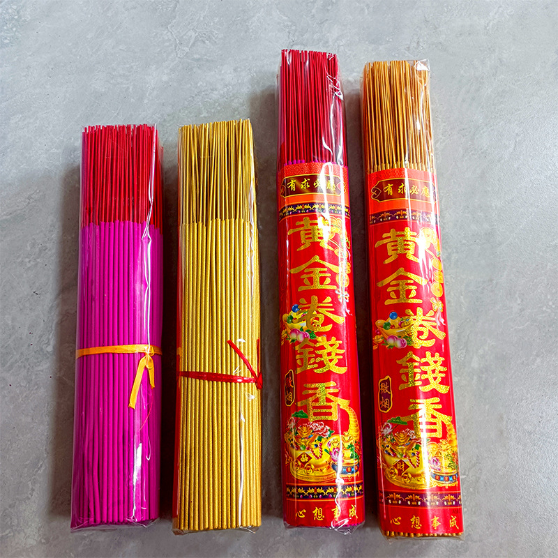 Gold roll money incense hook money bamboo incense natural home temple Buddha incense god of wealth for incense smoke factory direct sales