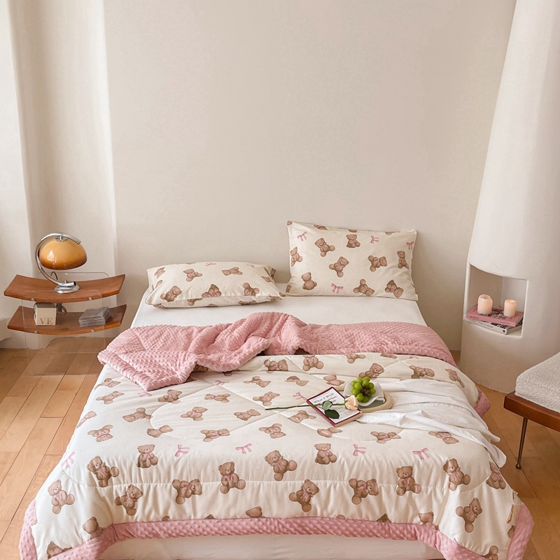 2023 new cotton beanie velvet soybean quilt spring and autumn quilt winter quilt raw cotton beanie quilt massage wholesale live broadcast