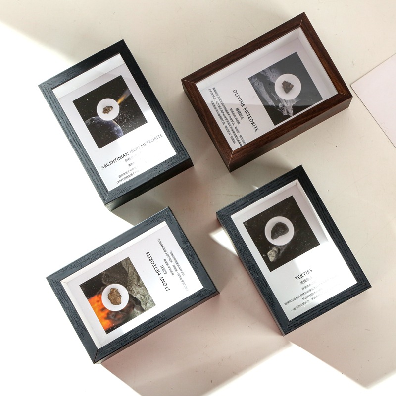 Stone meteorite specimen iron meteorite olive meteorite glass meteorite table decoration star gift desktop popular science collection ornaments