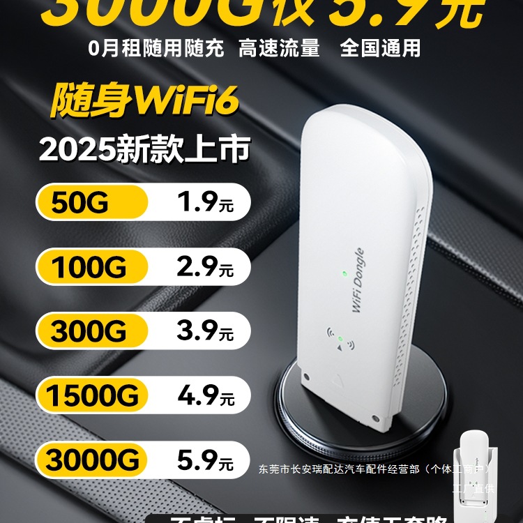 2025 автомобильный беспроводной Wi-Fi портативный 2024 новый мобильный сетевой портативный широкополосный Wi-Fi6 беспроводной